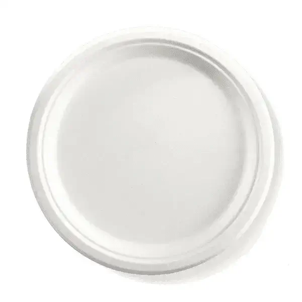 10 inch round bagasse plate