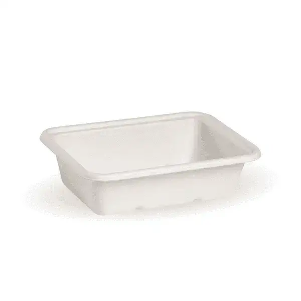 650ml White Plant Fiber Container