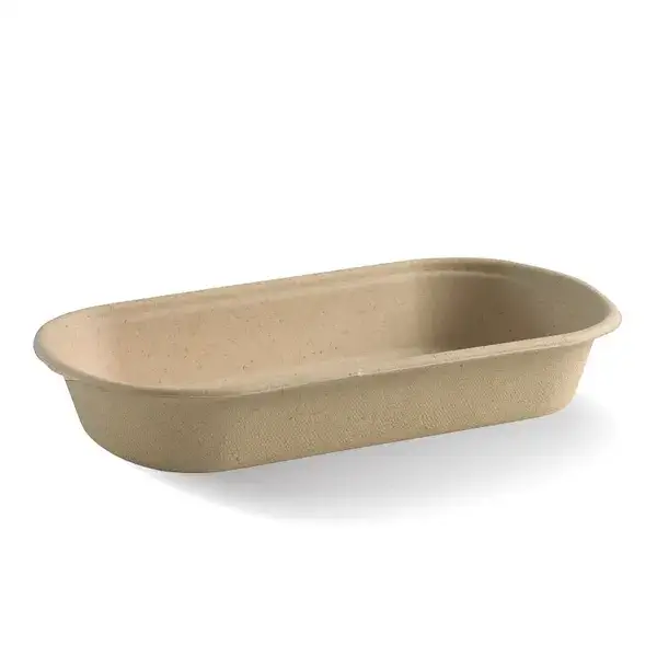 9x5 inch small oblong fiber tray
