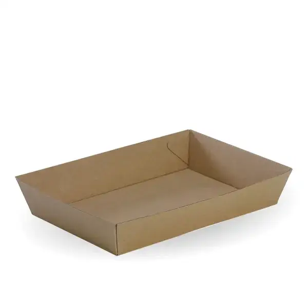 9.8x6.9 inch Kraft Food Tray 01