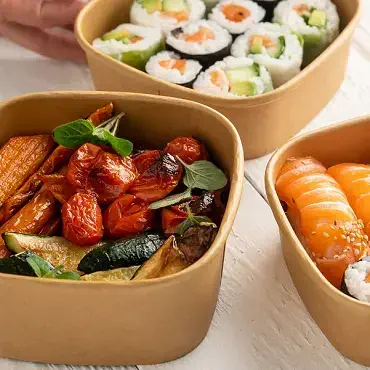 底 kraft square container 01