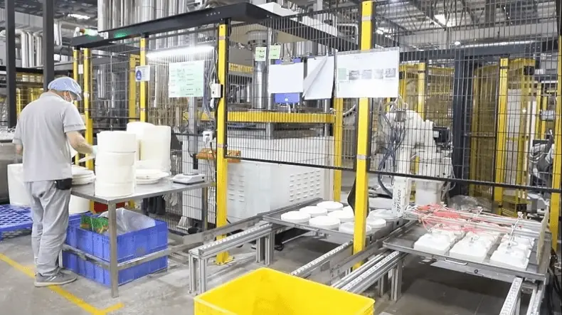 single production cell in workshop