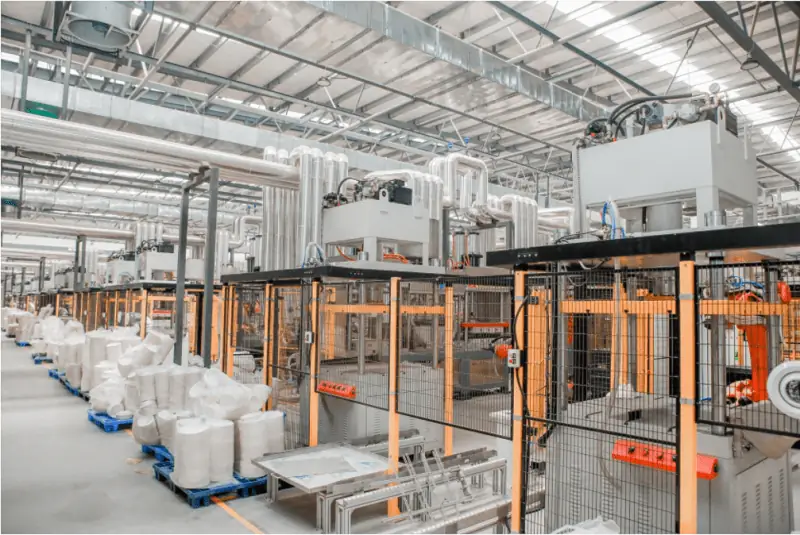 production line in workshop