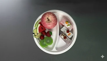 9 inch 2-Compartment Plate (11kb)
